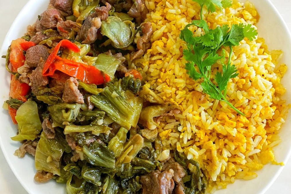 Cơm chiên dưa bò