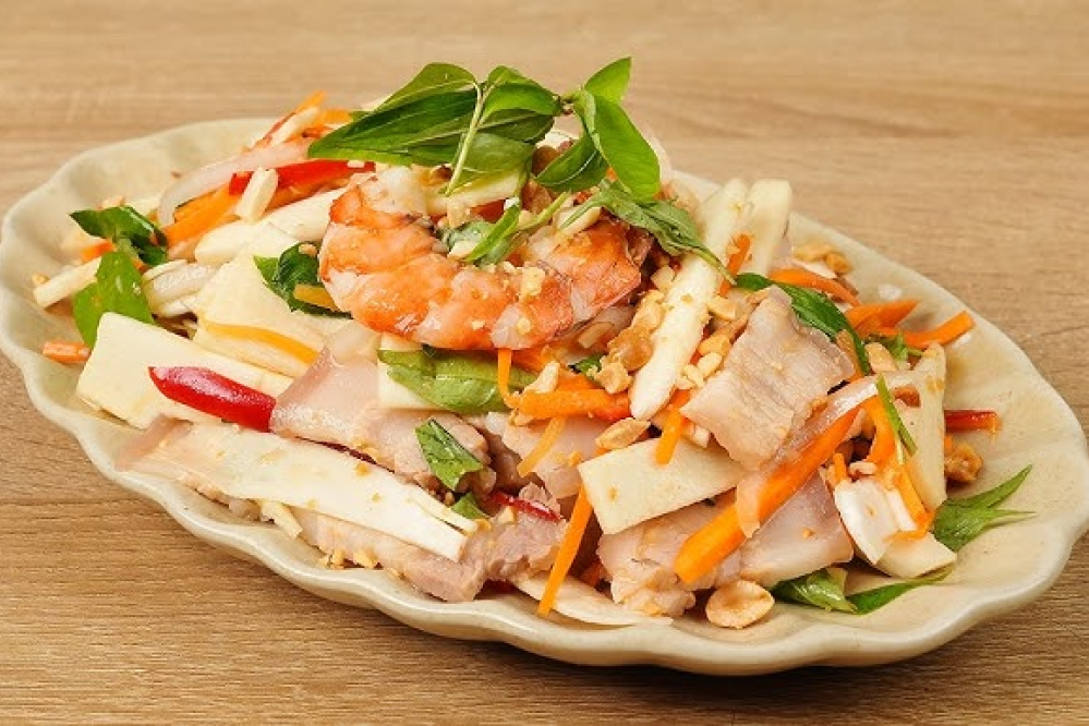 Gỏi củ hủ dừa tôm thịt