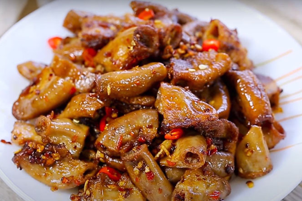 Lòng xào sả ớt