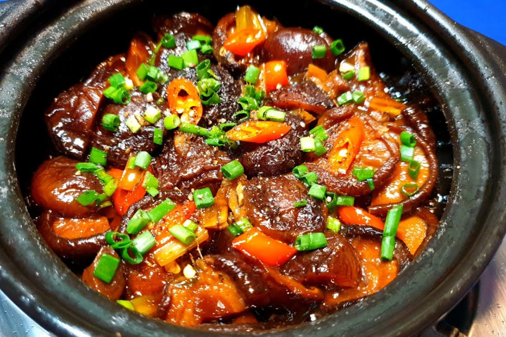 Nấm đông cô kho tiêu