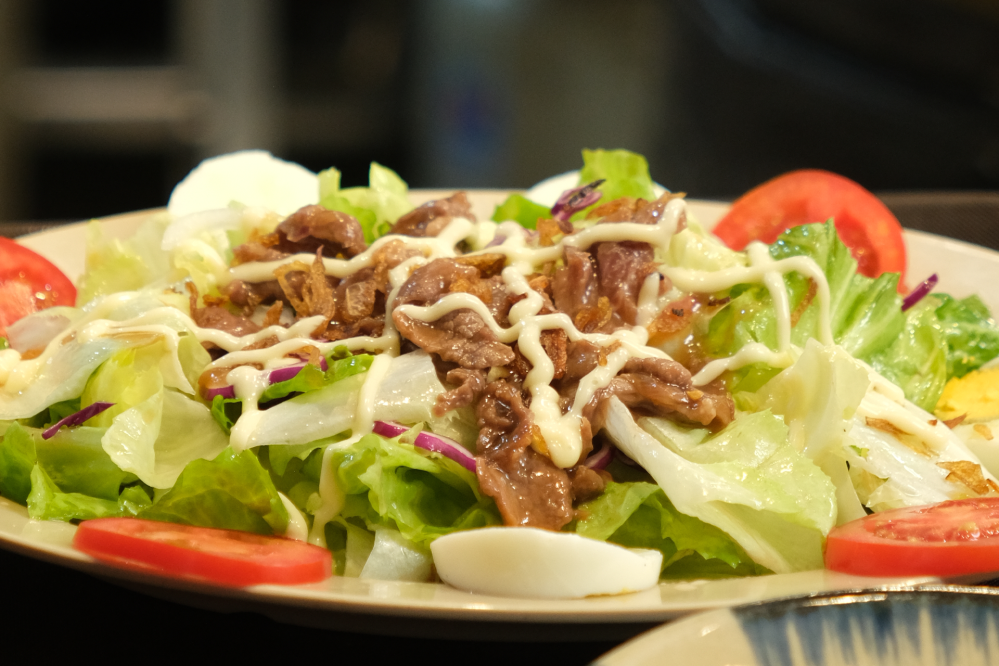 Salad trộn bò trứng