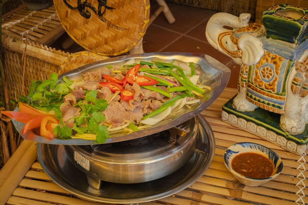 Nai hấp gừng sả