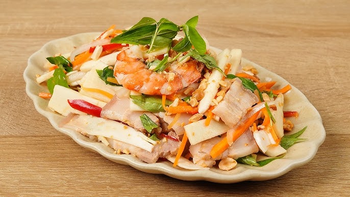 Gỏi củ hủ dừa tôm thịt
