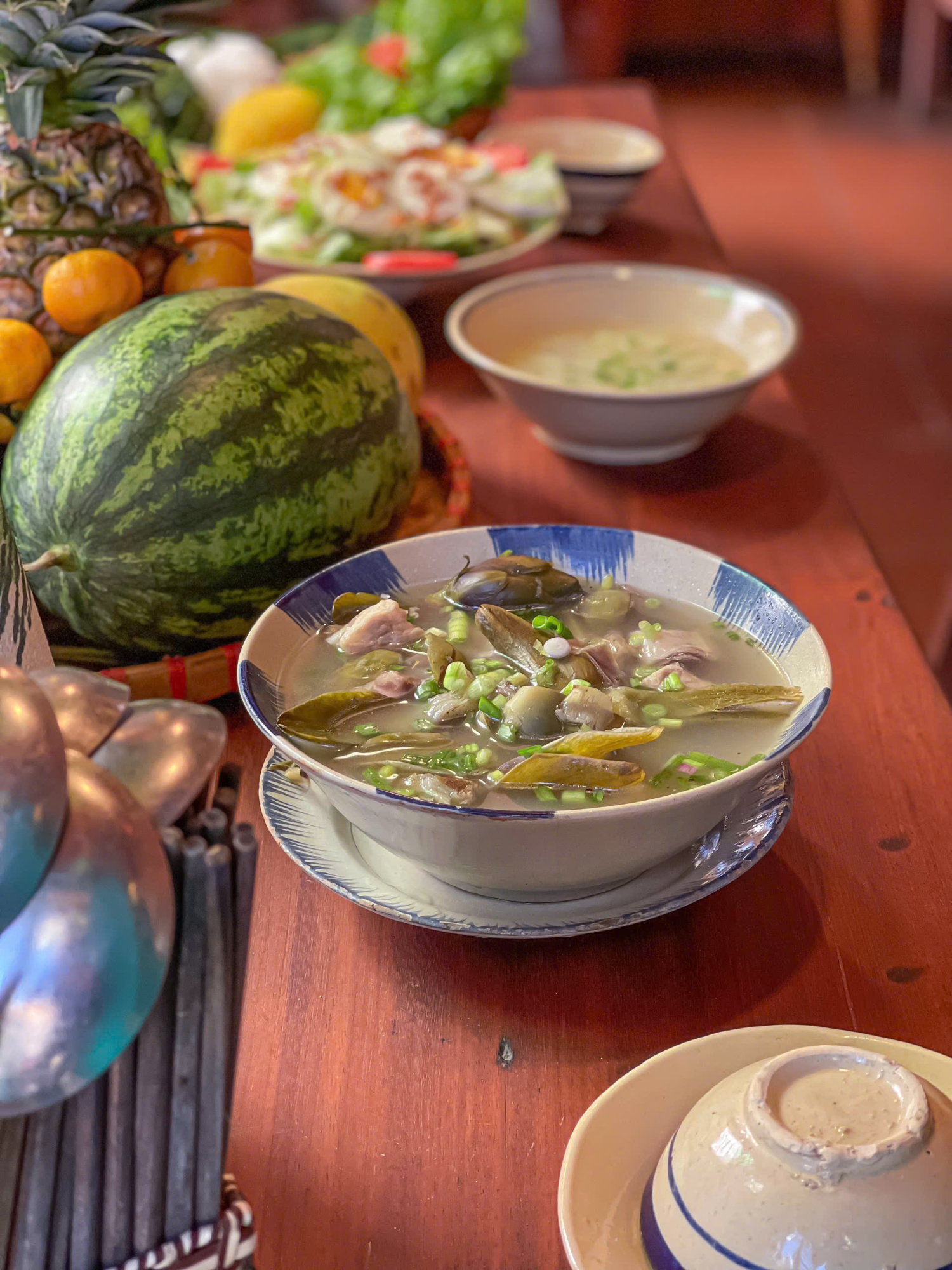 Canh Atiso hầm Sườn non