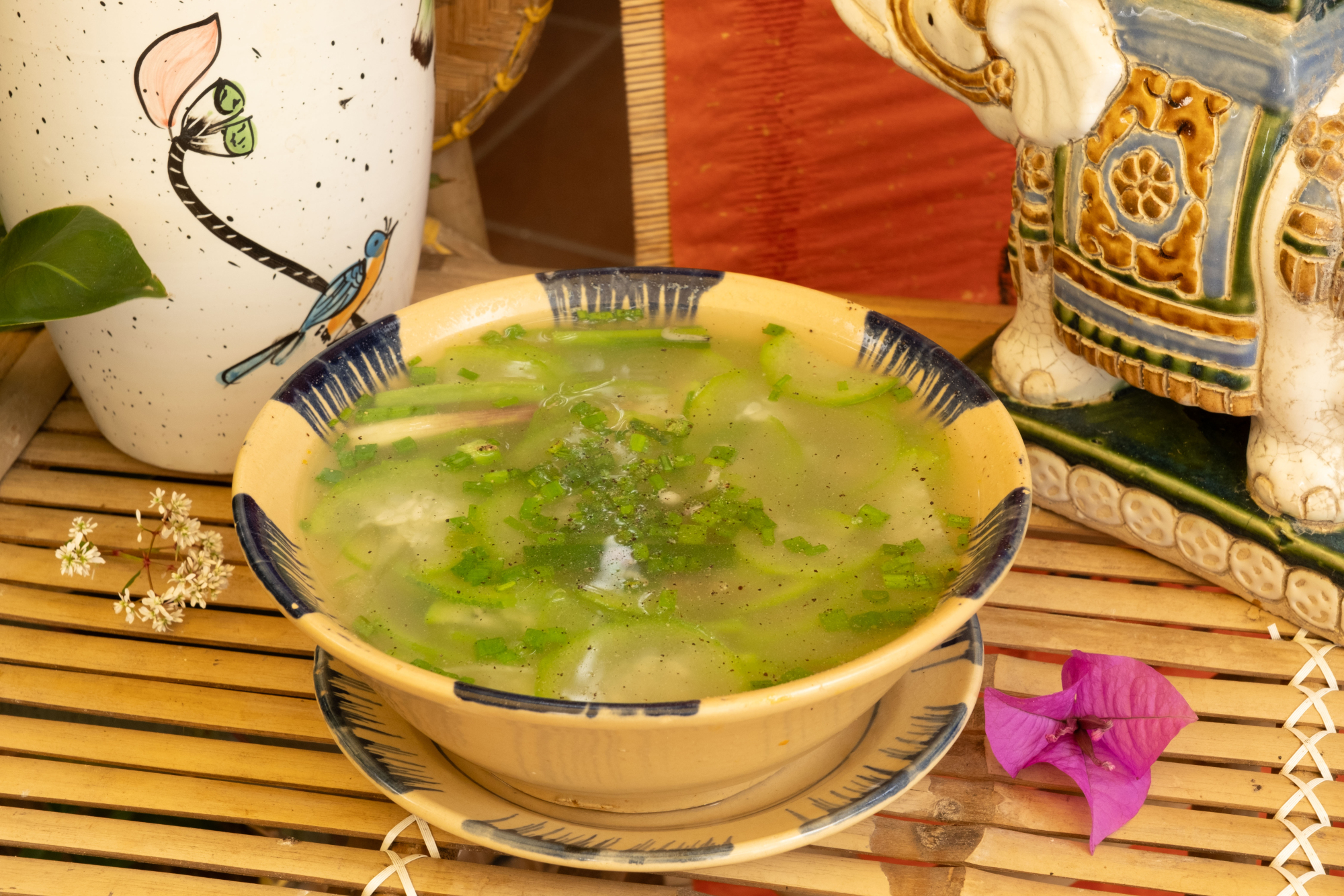 Canh bí đao nấu tép